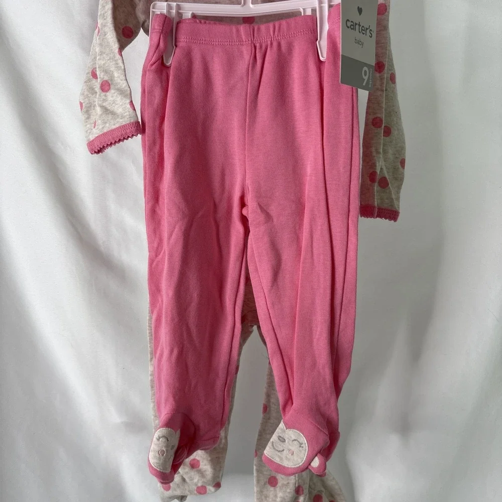 Carter's Baby‎ Girl 9M 4-Piece Little Layette Set Pink NEW 2012